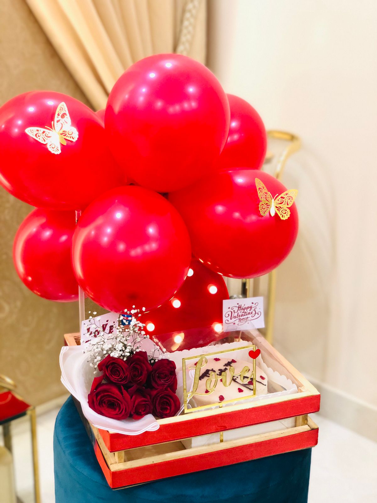 Heartwheeled Love Wooden Cart