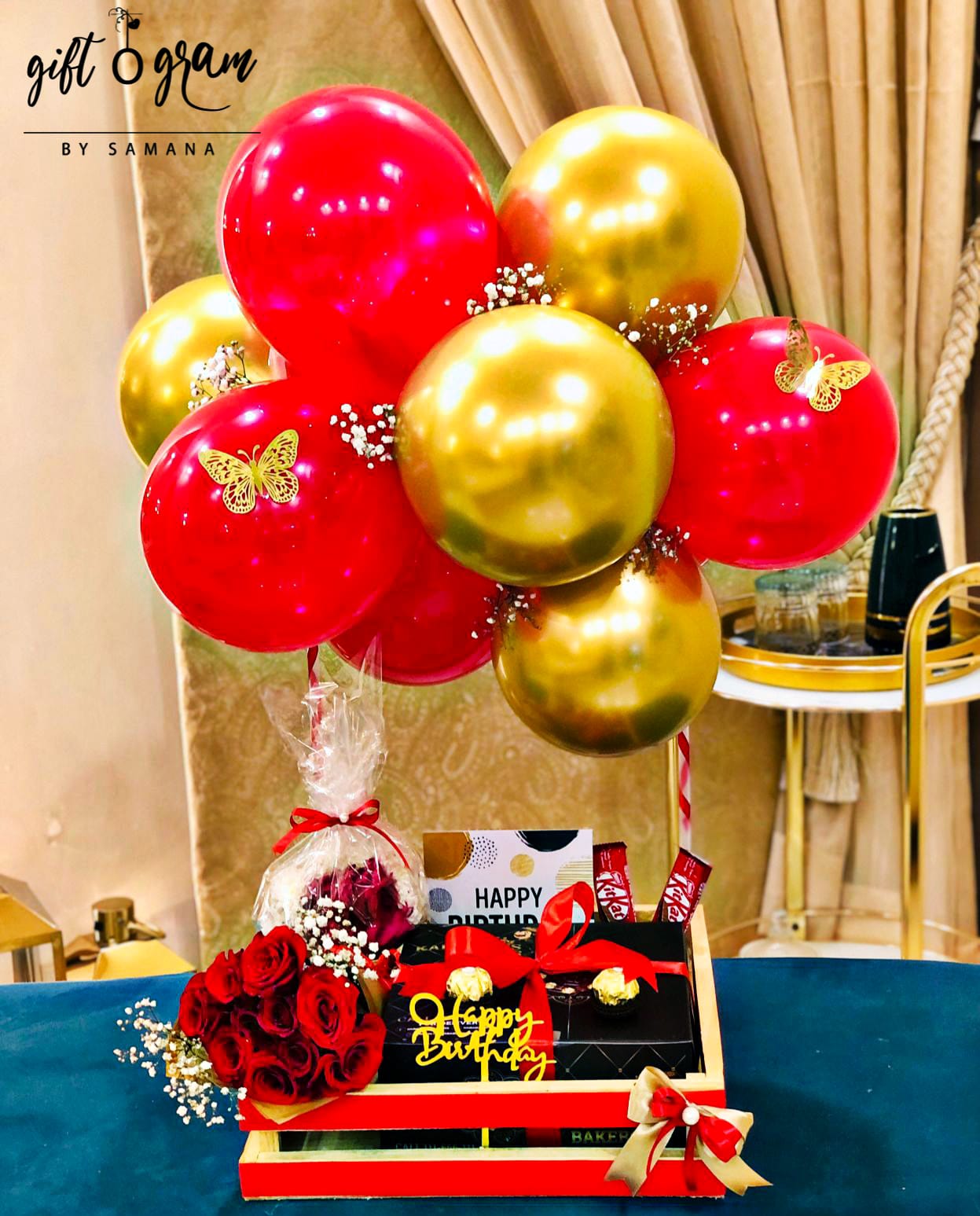 Floral Bloom Extravaganza Cart - Giftogram By Samana