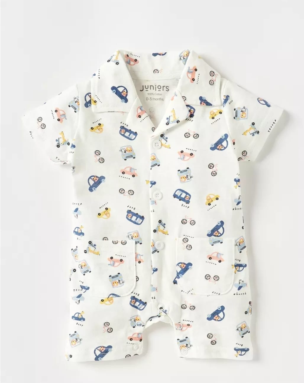 Juniors Baby Romper (3-6 Months) – Soft Cotton One-Piece Outfit