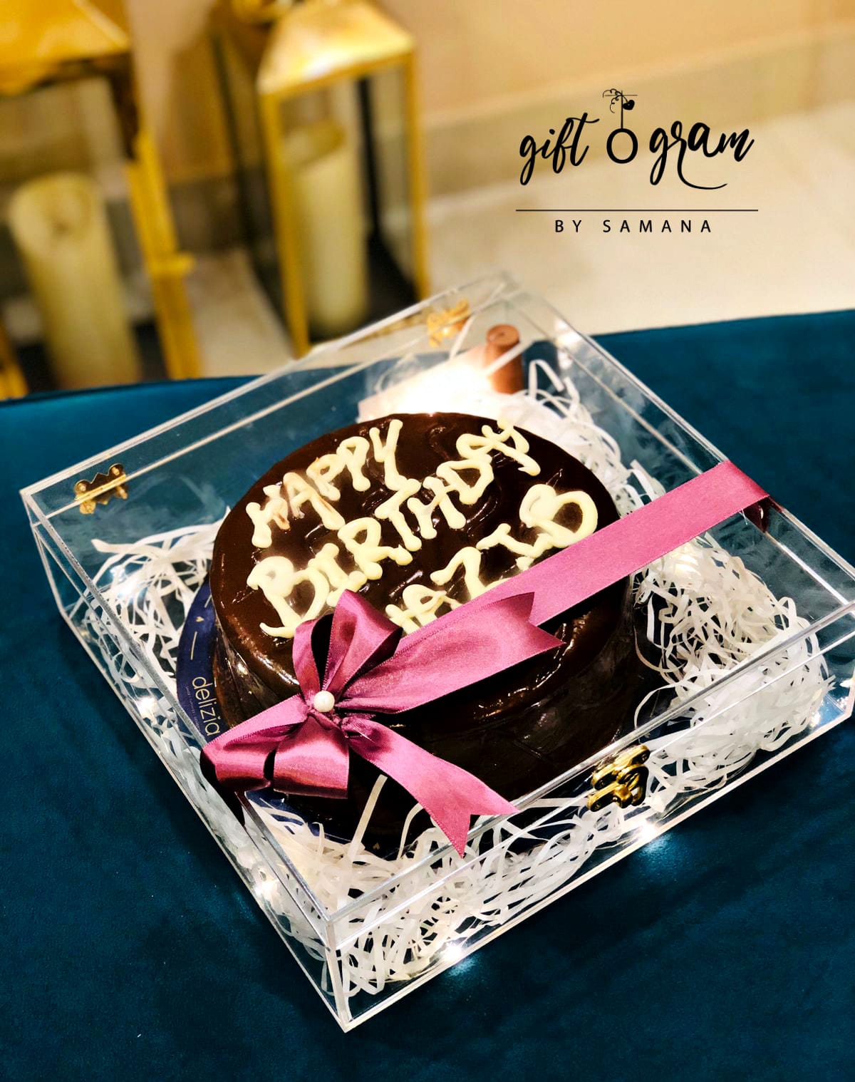 Acrylic Cake Box - Giftogram By Samana