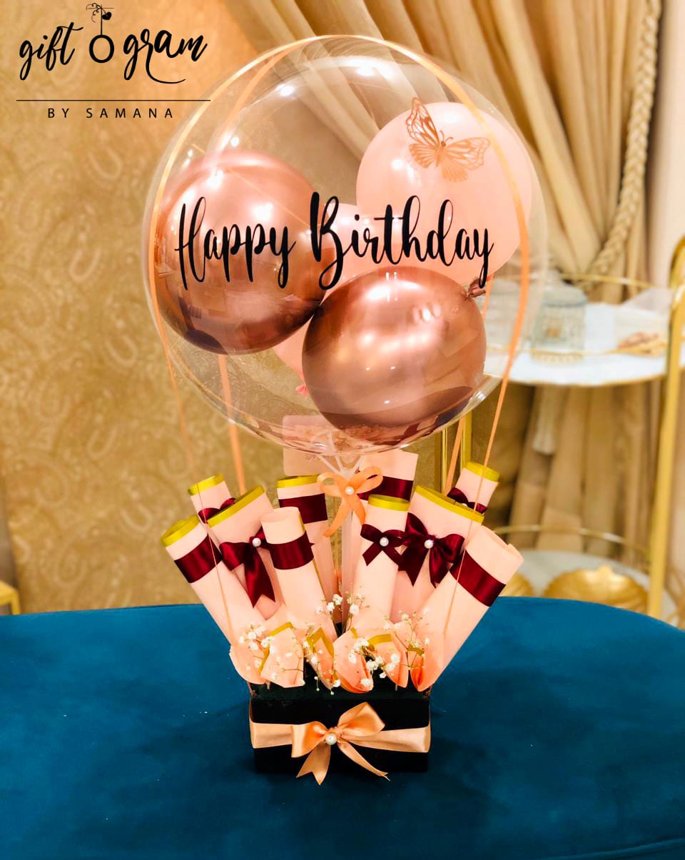 ChocoBurst Balloon Box - Giftogram By Samana