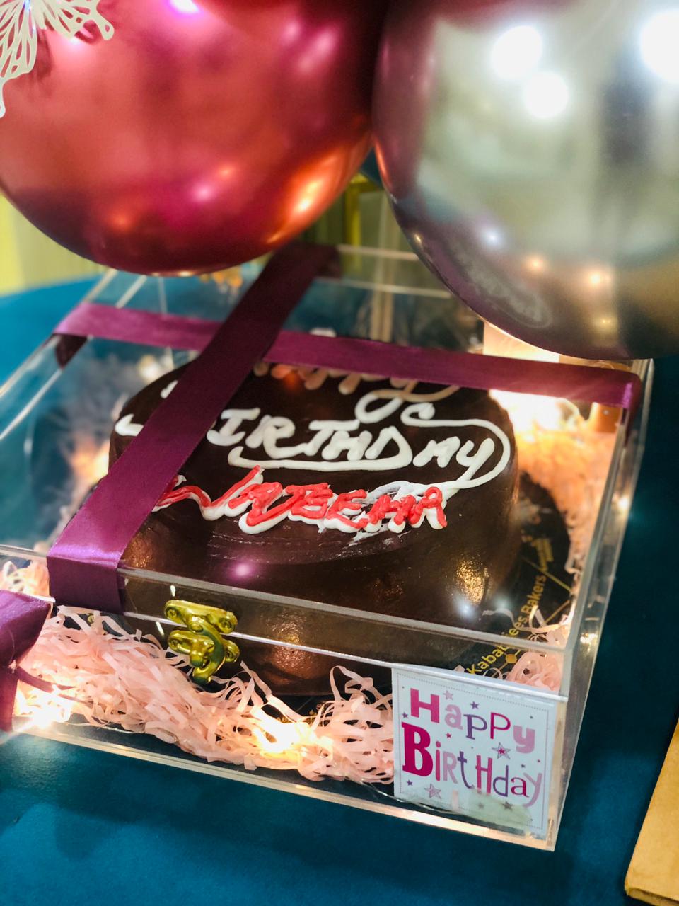 Balloons & Cake Delight Box - Giftogram By Samana