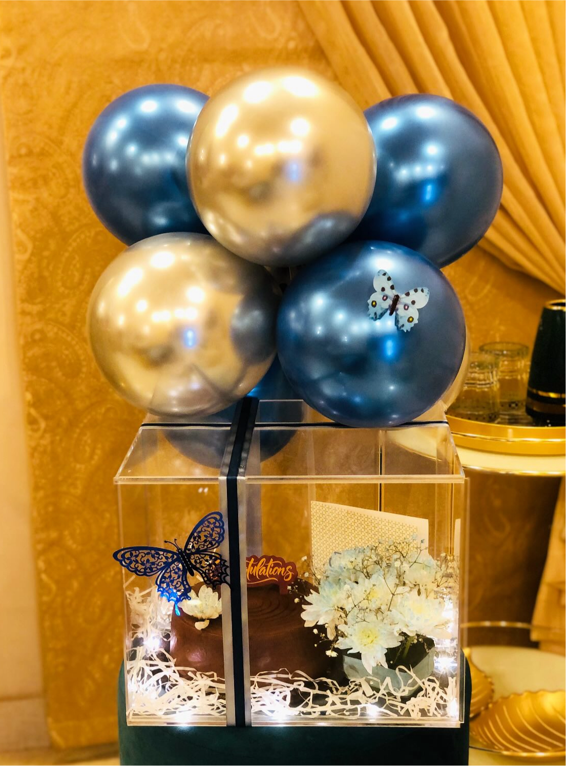 Blue theme Acrylic Box