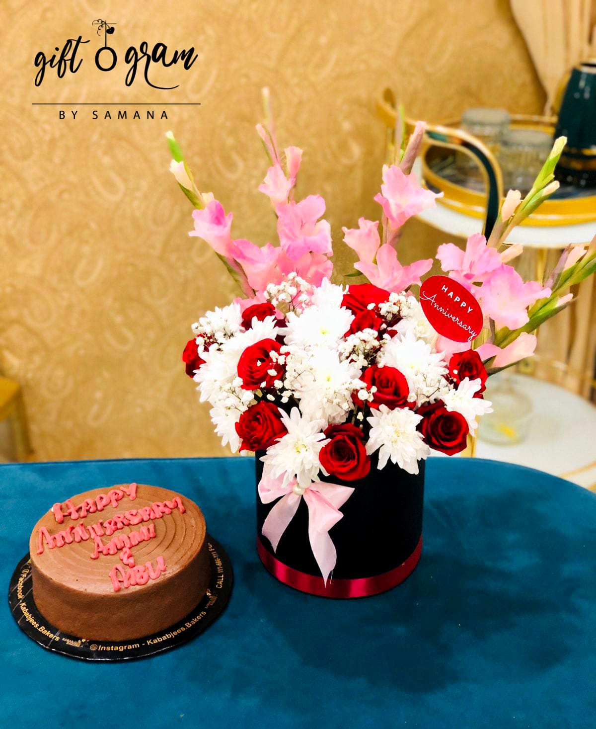 Cake & Flower Box - Giftogram By Samana