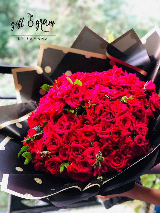 Garden of 200 Roses - Giftogram By Samana
