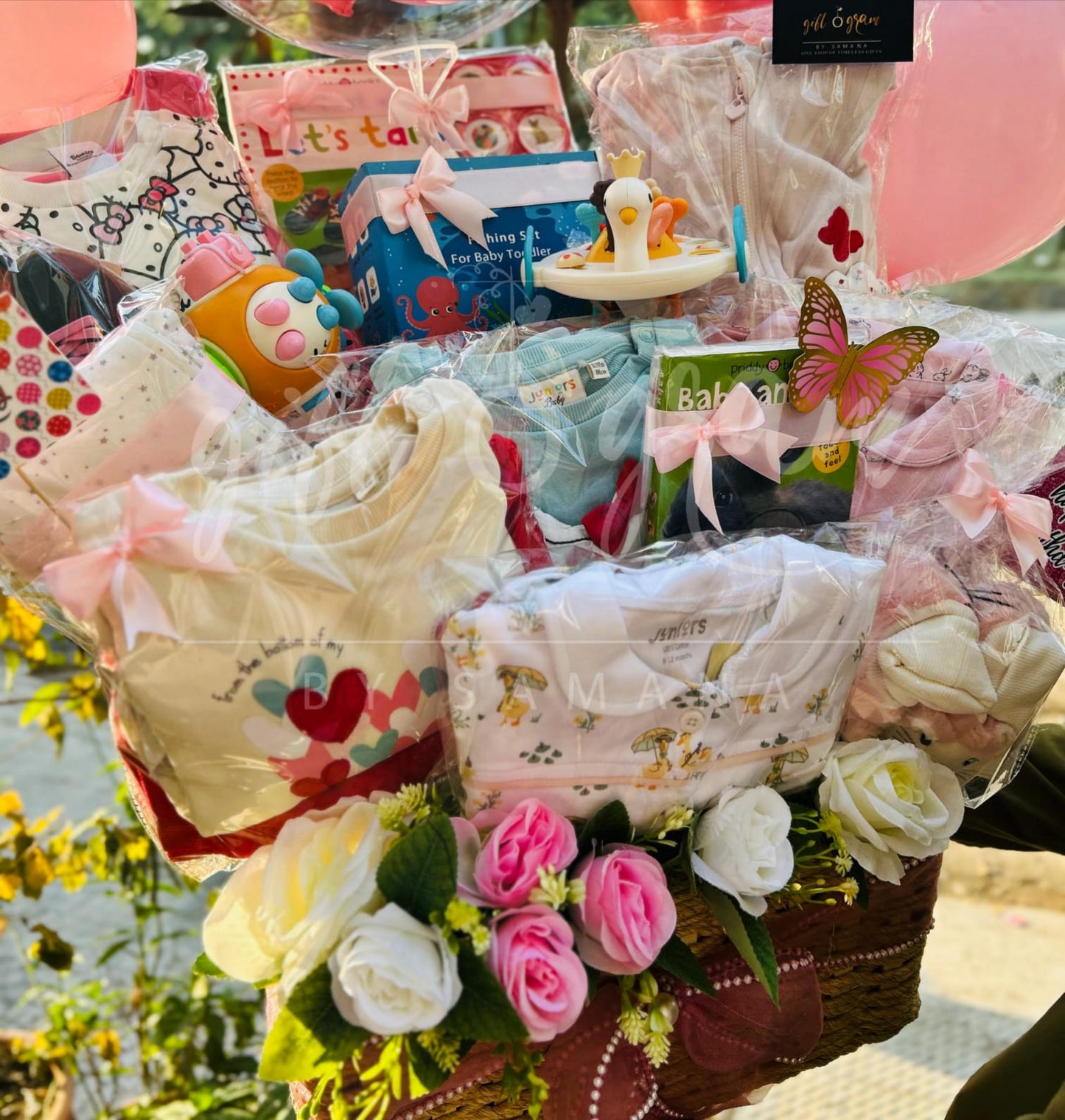 1st Birthday Girl Gift Basket