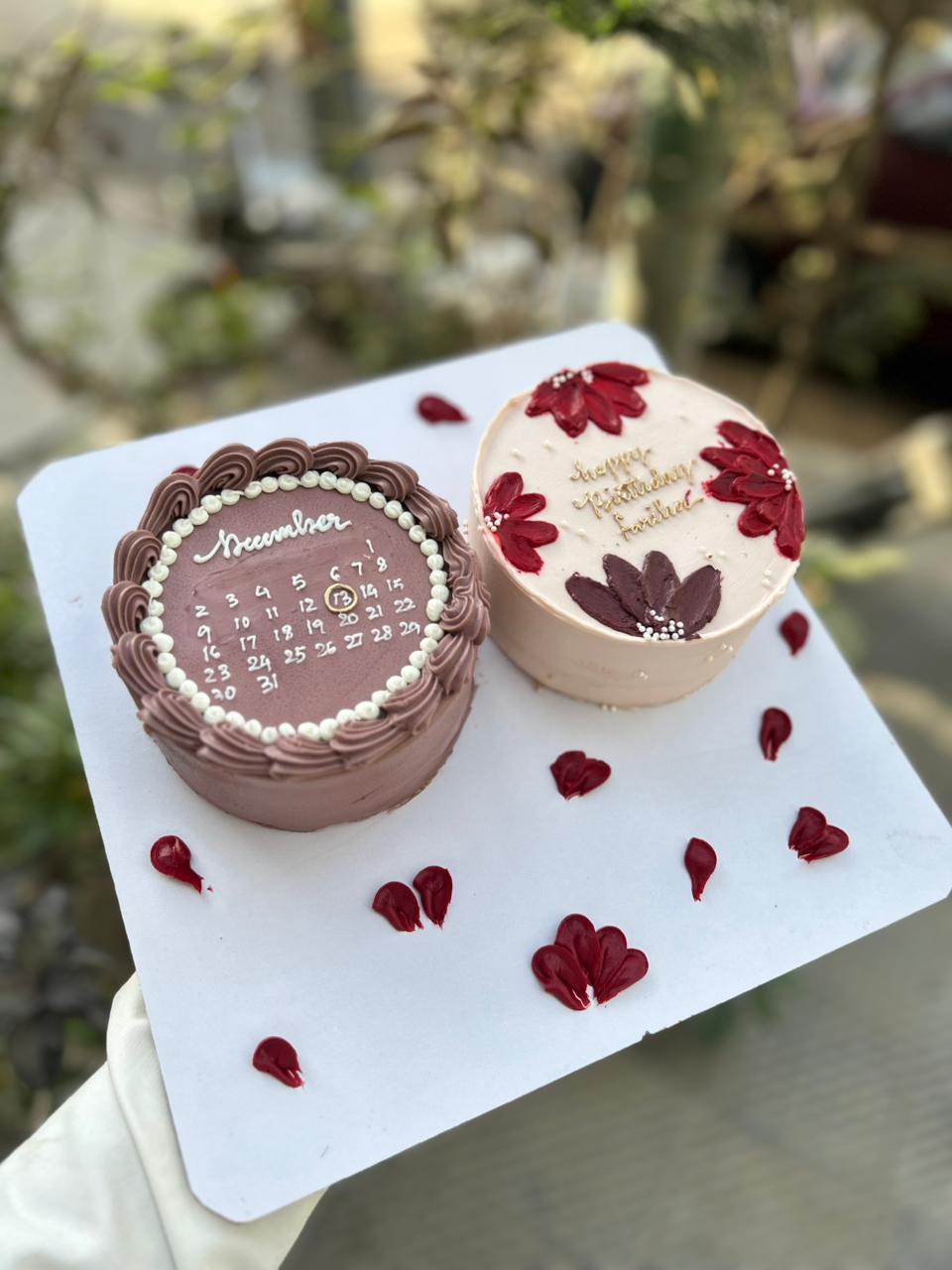 Save the Date Cake Set