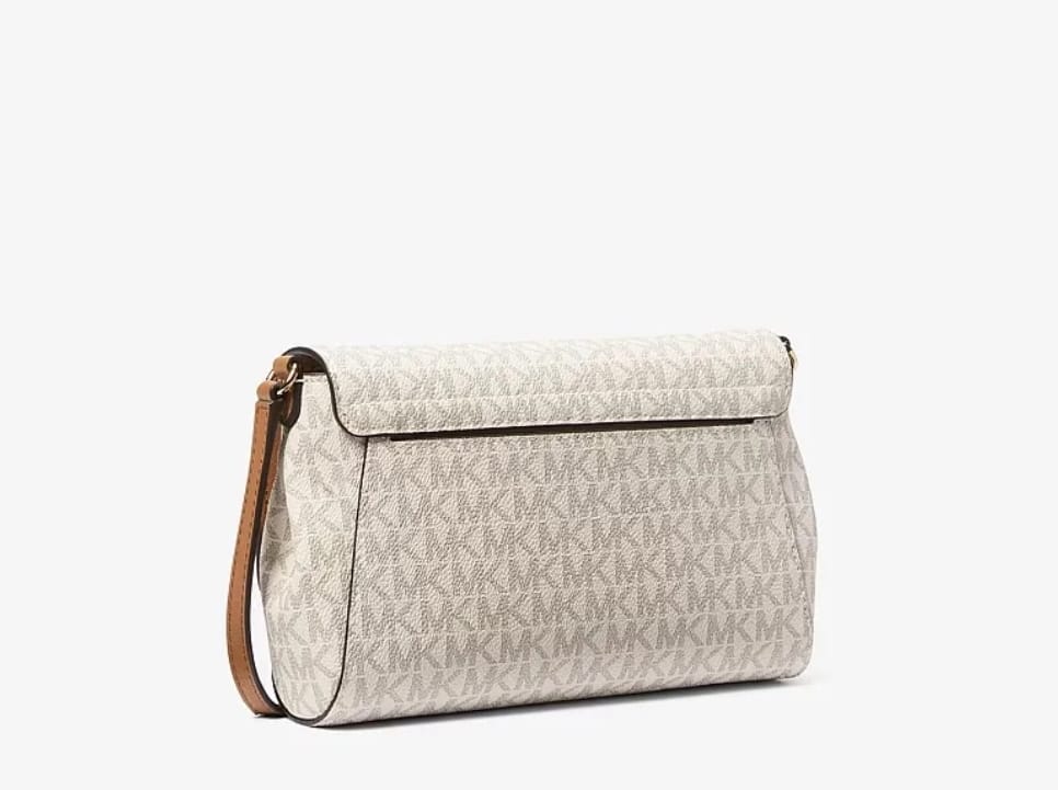 Michael Kors beige signature crossbody bag for women