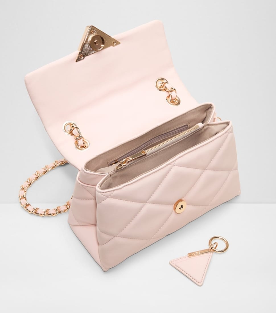 Blush Pink Quilted Chain Handbag (Aldo)