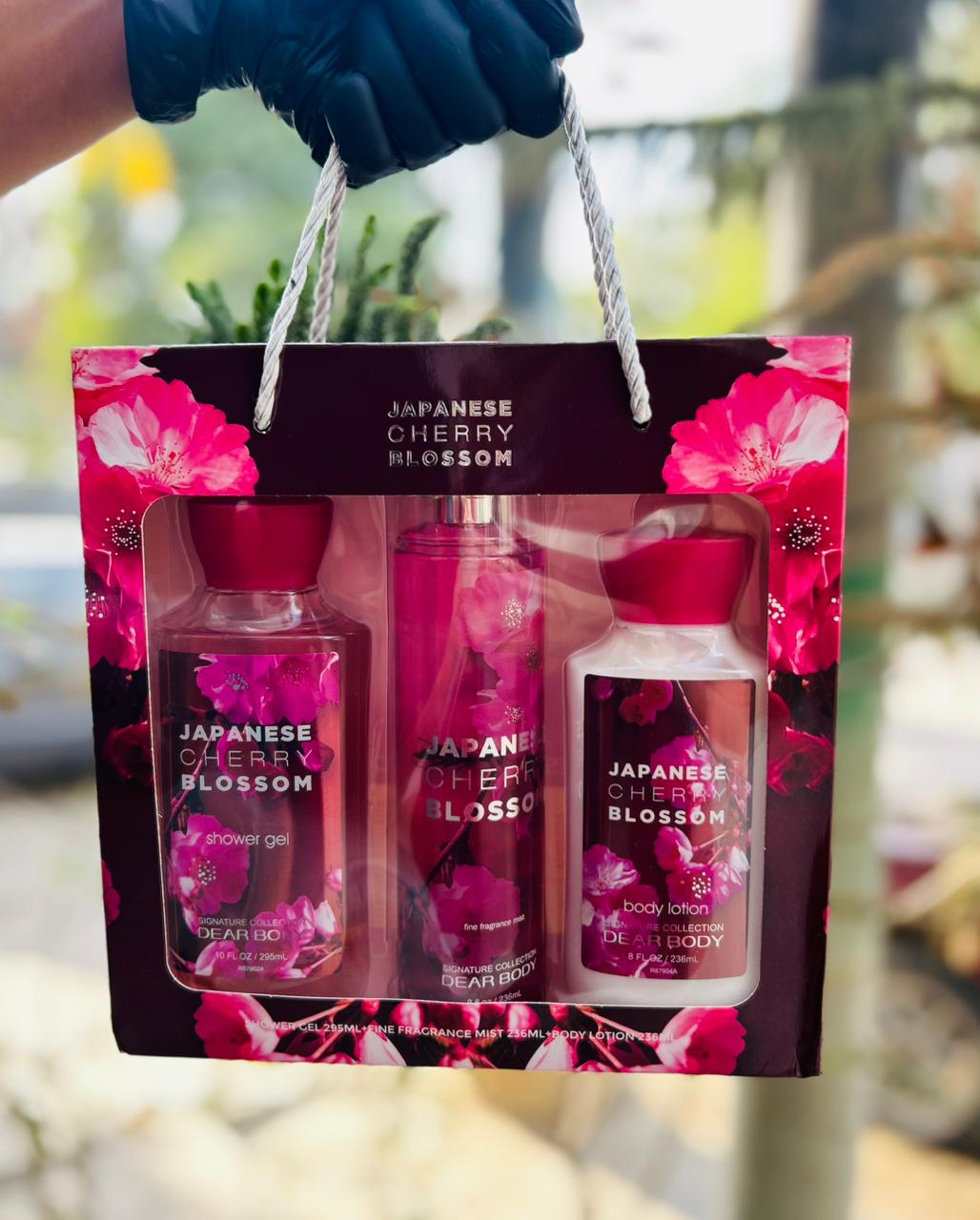 Japanese Cherry Blossom 3-in-1 Gift Set