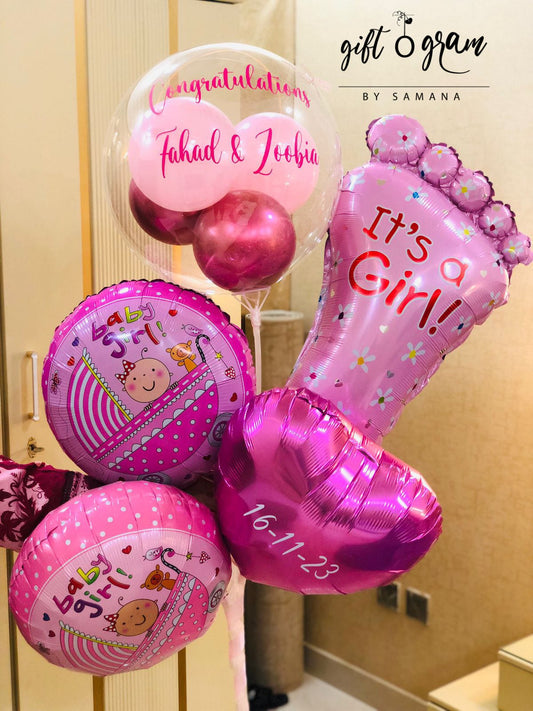 Baby Girl's Balloon - Giftogram By Samana