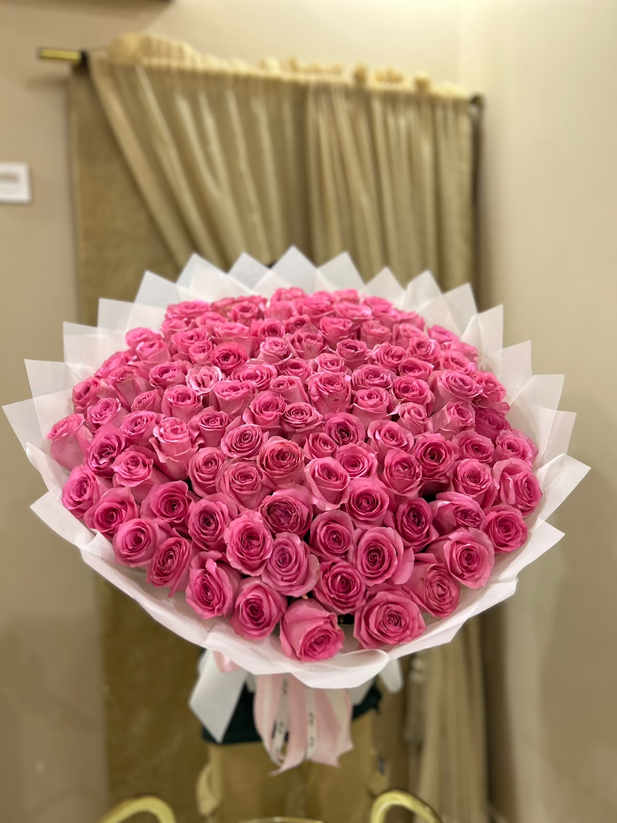 Luxury Pink Imported Roses Bouquet
