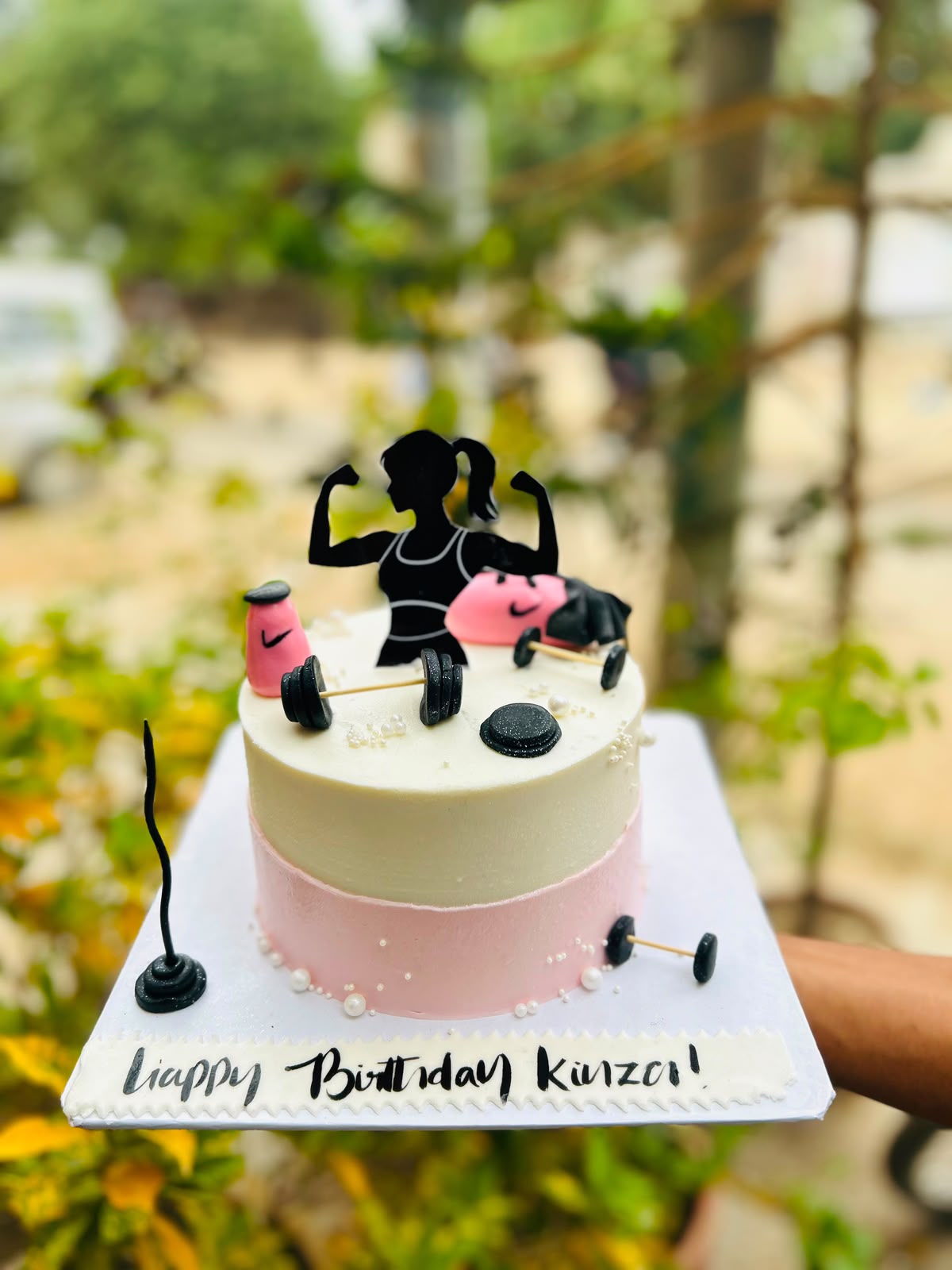 Fitness Birthday Cake
