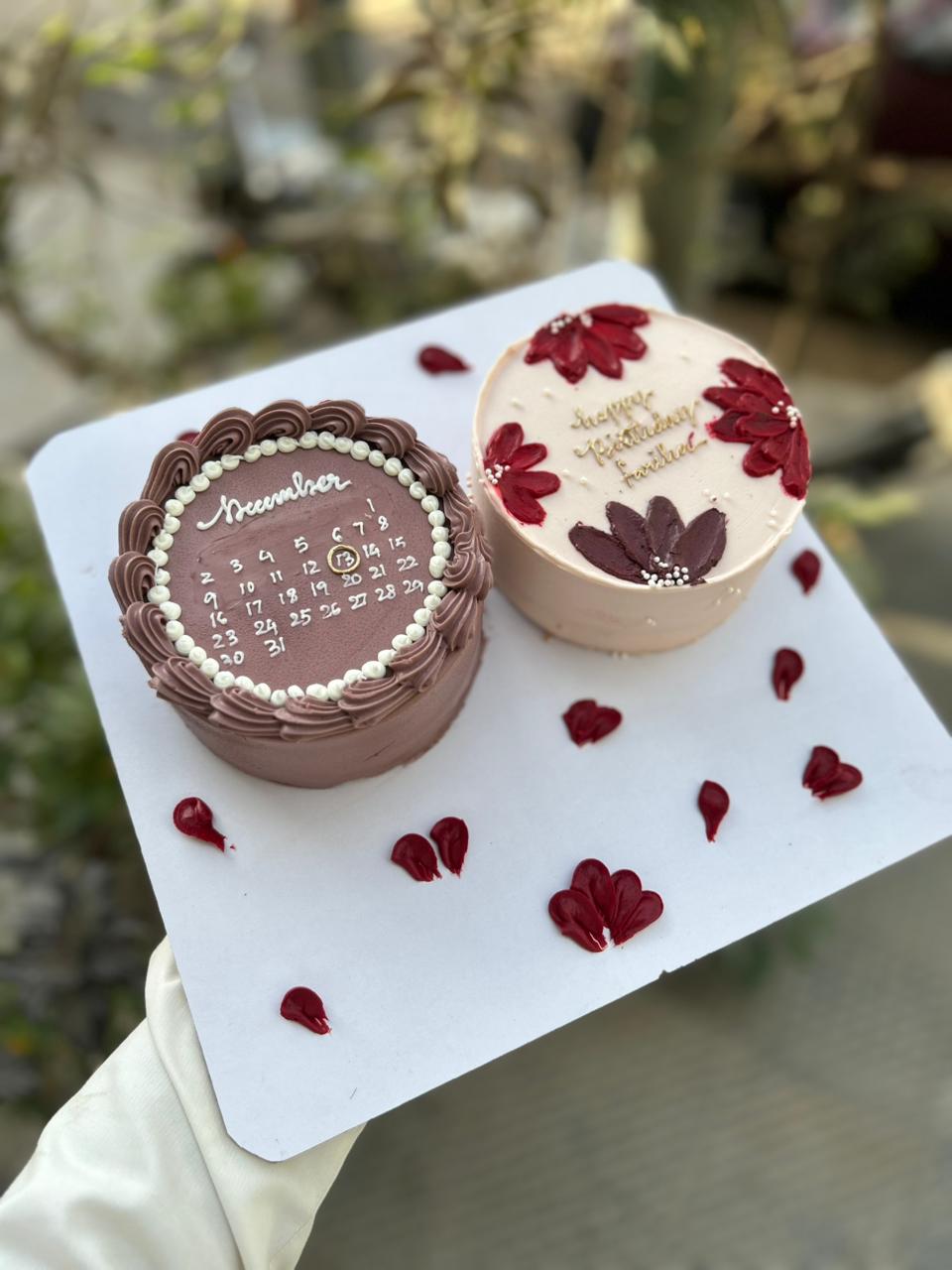 Save the Date Cake Set