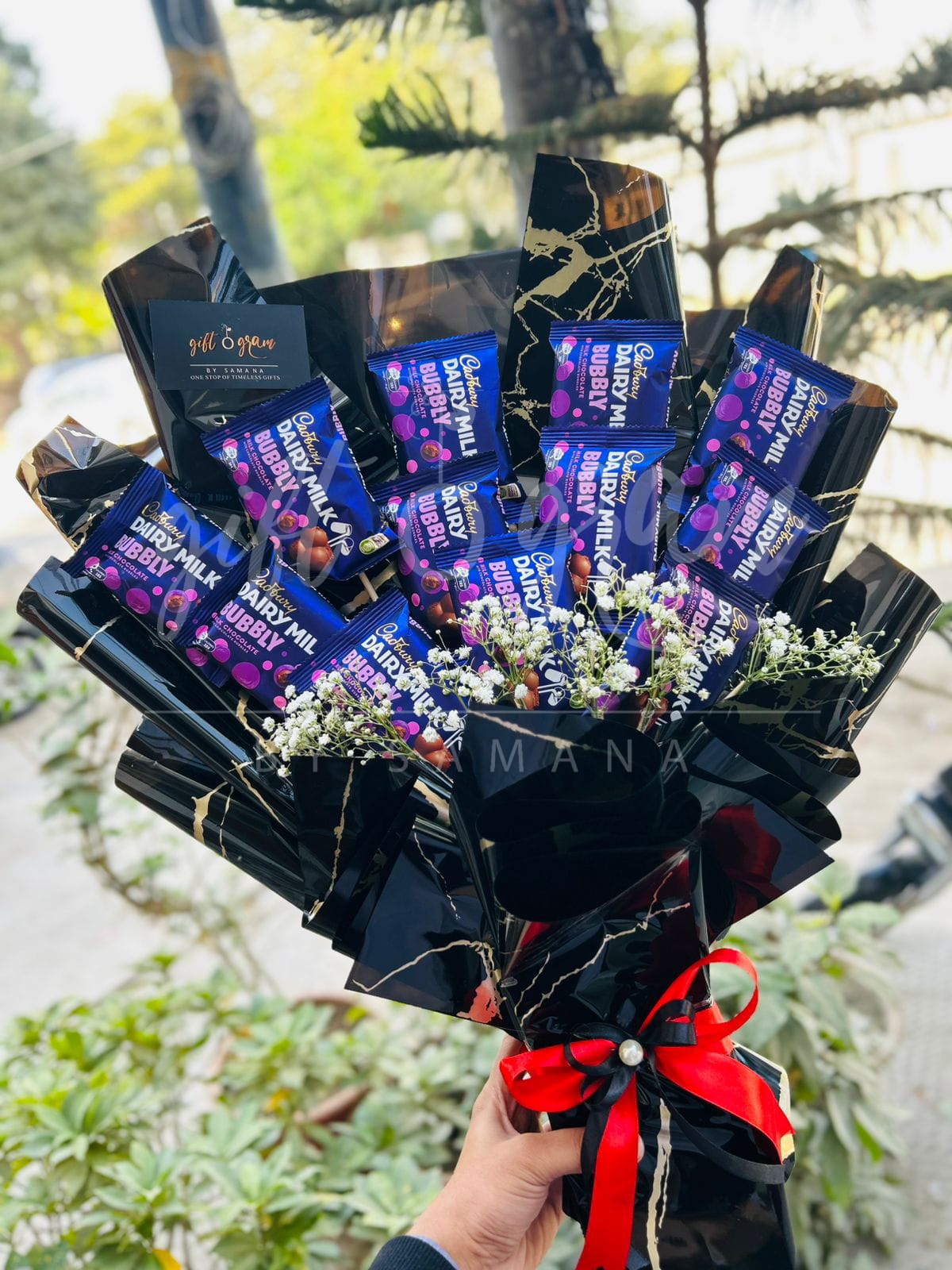 Dairy Milk Bubbly Chocolate Bouquet