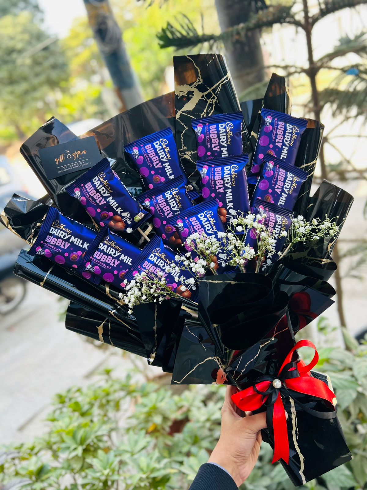 Dairy Milk Bubbly Chocolate Bouquet