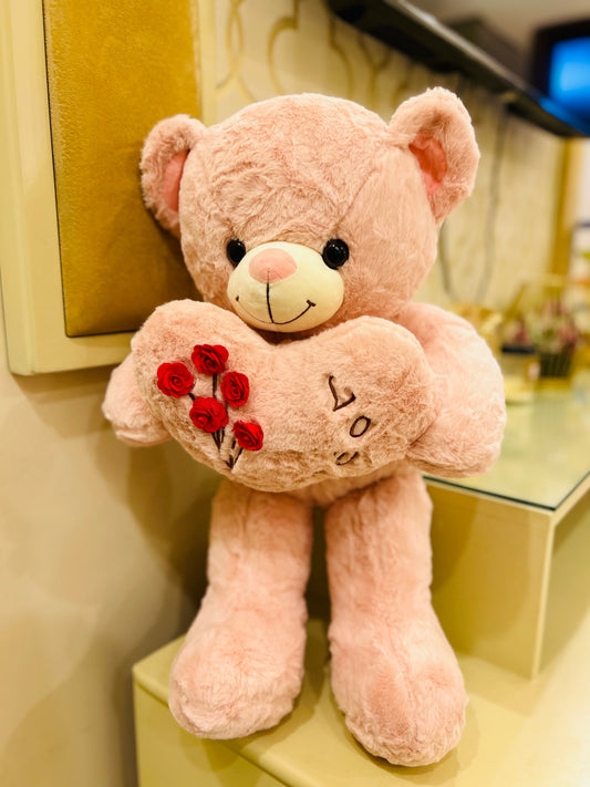 Flower Heart Bear (Pink)