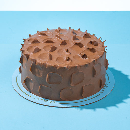 Layers Belgian Malt Cake with rich Belgian chocolate malt frosting available for same-day delivery in Lahore and Islamabad from Giftogram by Samana.