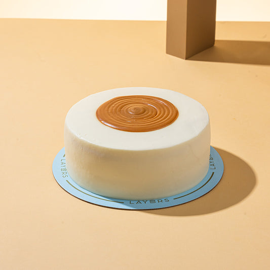 Layers Salted Caramel Cake with smooth caramel frosting and salted caramel topping available for same-day delivery in Lahore and Islamabad from Giftogram by Samana.