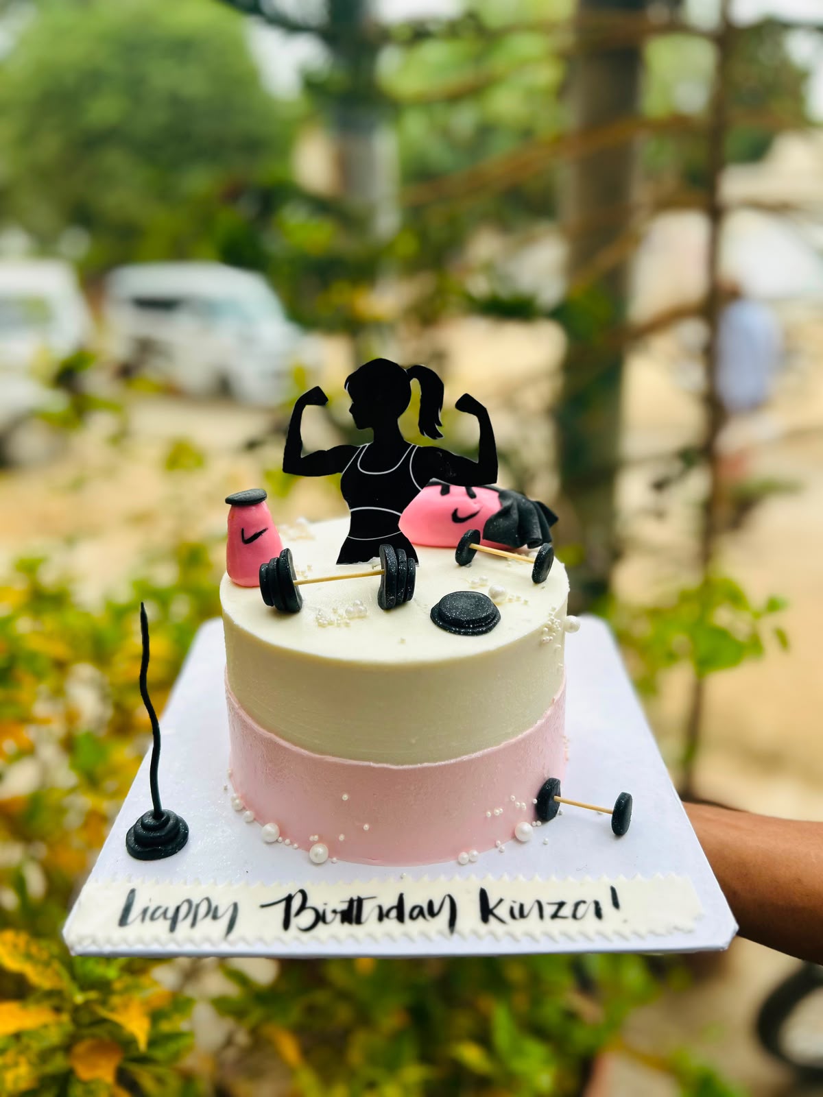 Fitness Birthday Cake