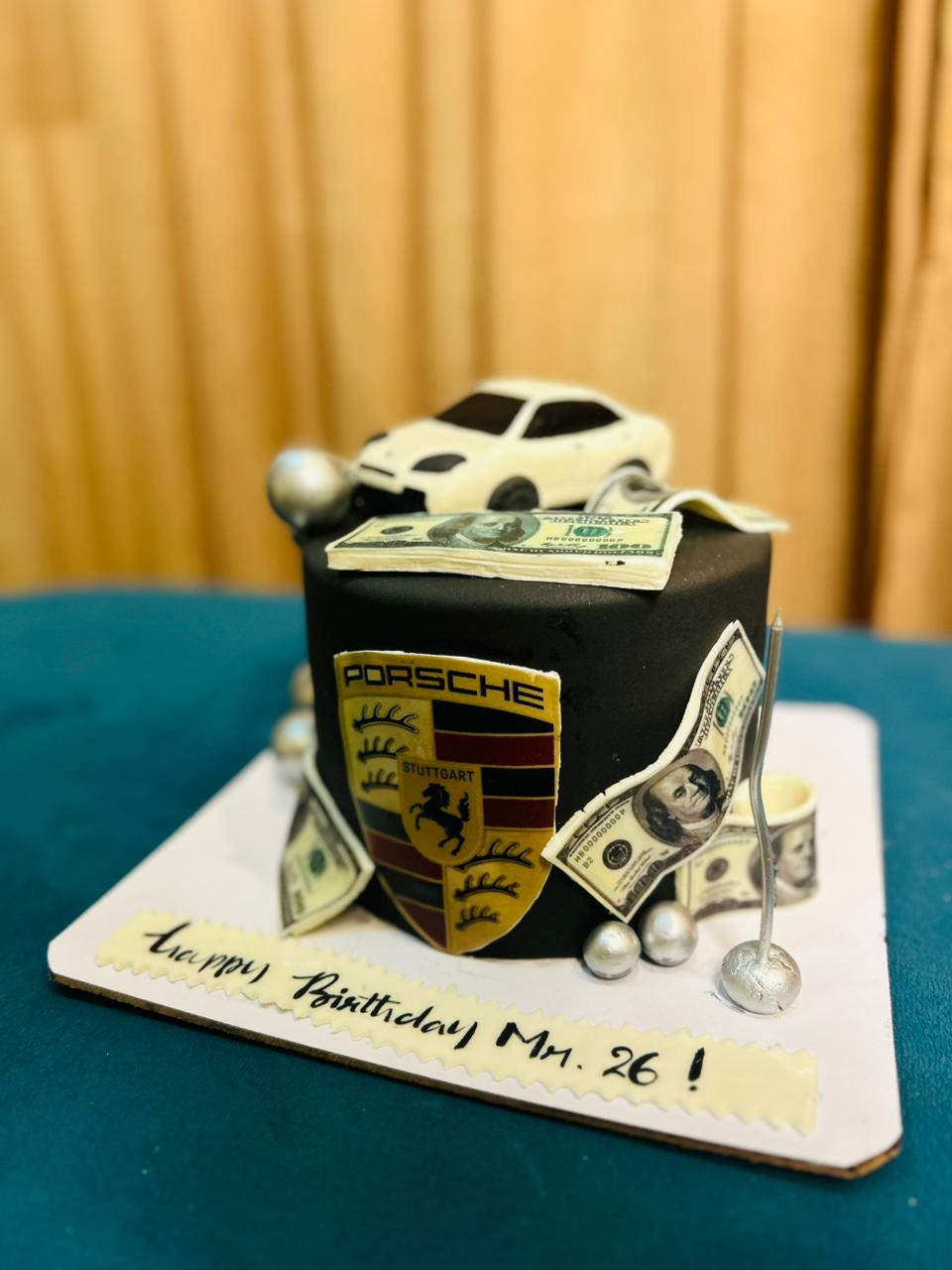 Luxury Porsche Theme Cake