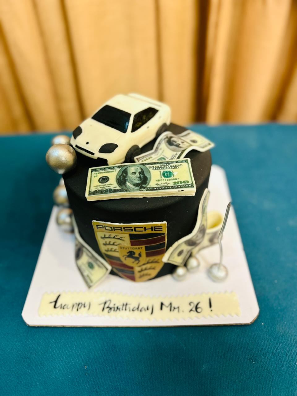 Luxury Porsche Theme Cake