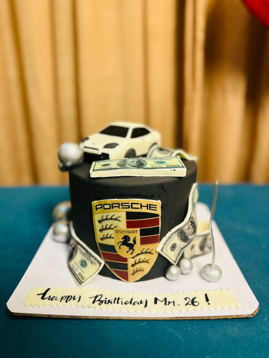 Luxury Porsche Theme Cake