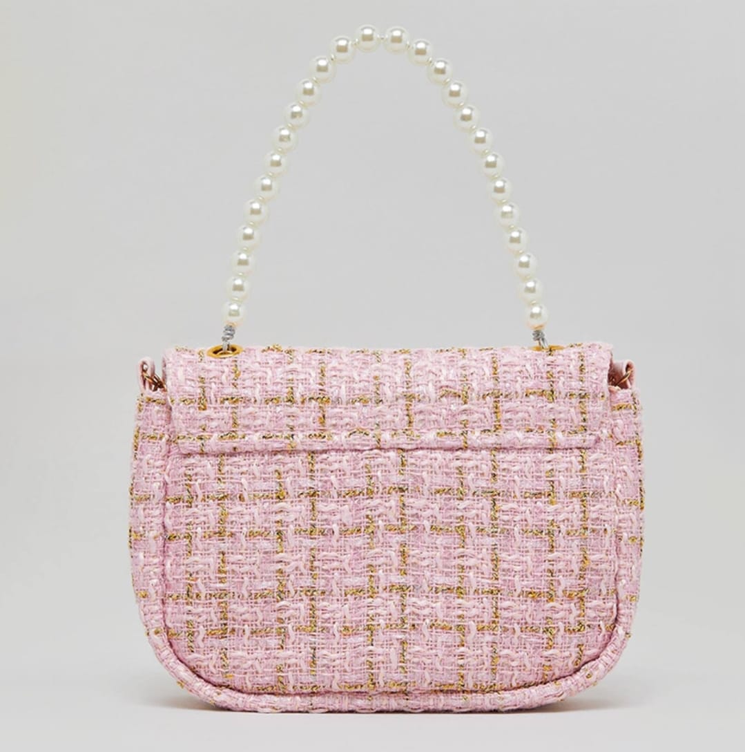 Pink Tweed Bag from R&B