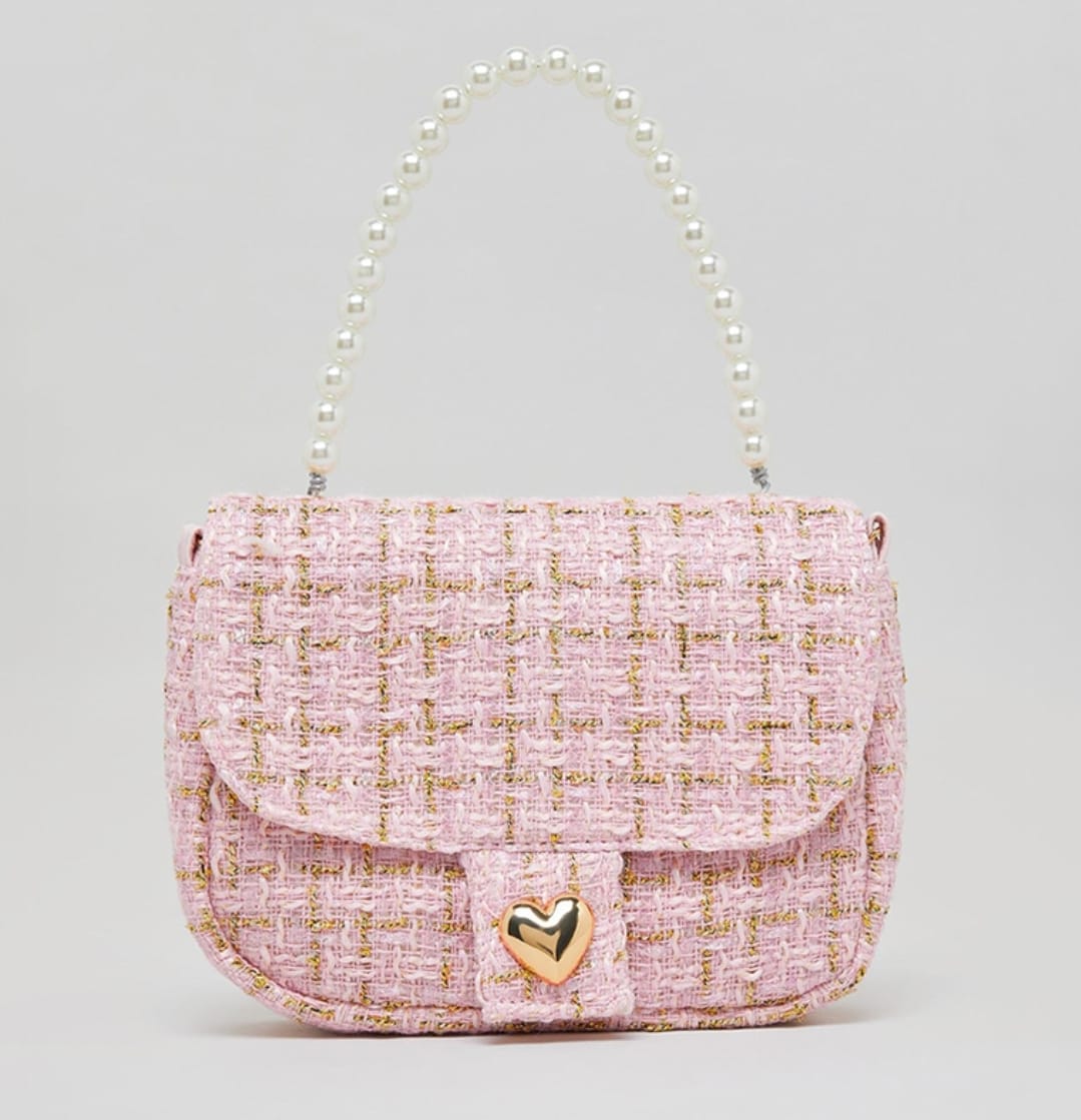 Pink Tweed Bag from R&B