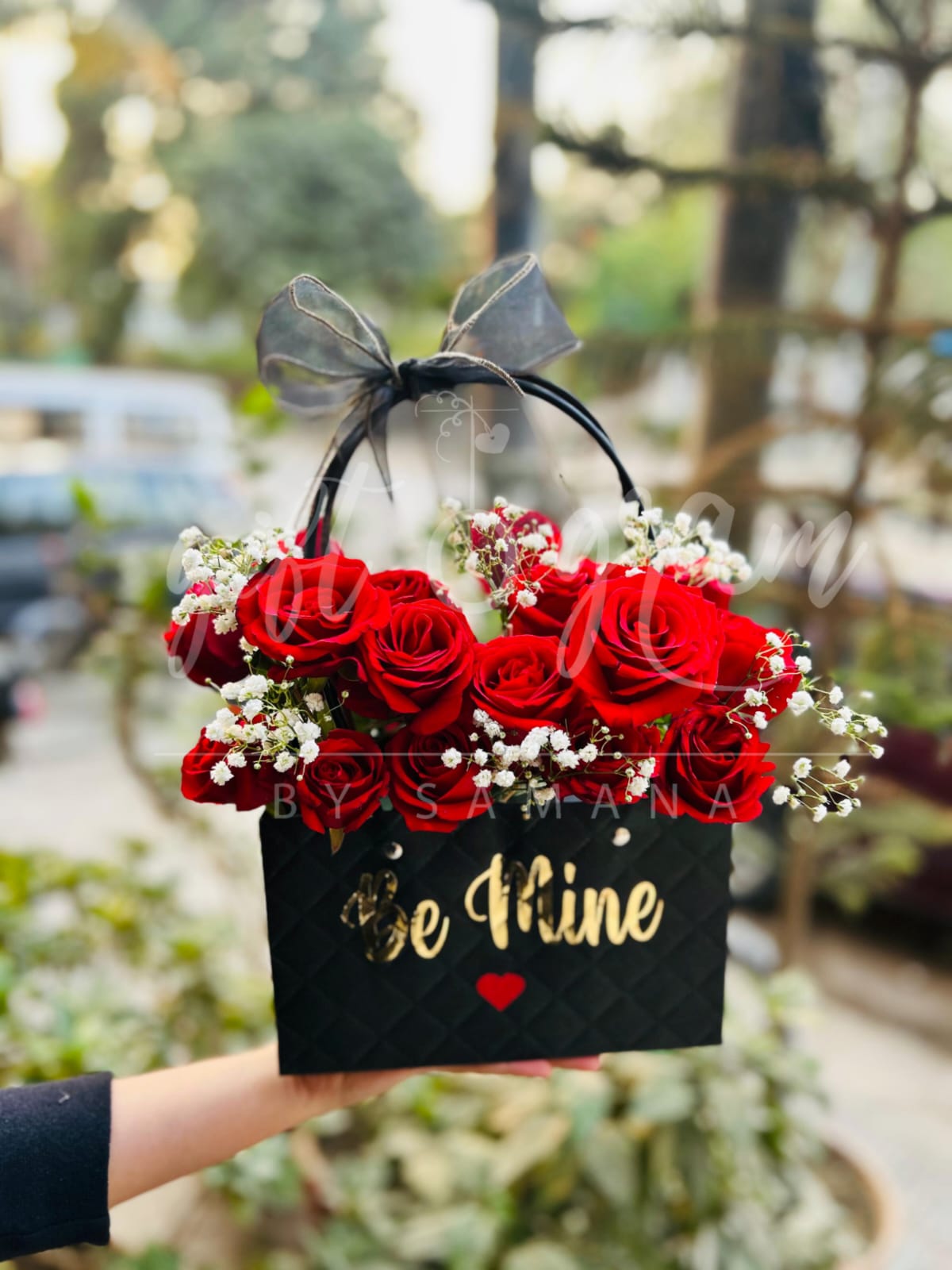 Valentine flower handbag gift