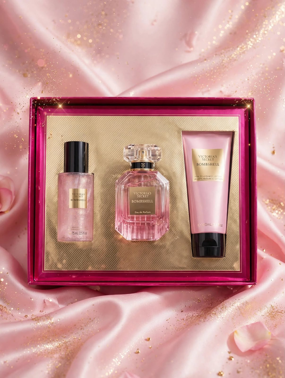 Victoria’s Secret Bombshell fragrance gift set with perfume mist and body lotion