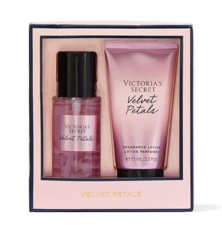 Victoria’s Secret Velvet Petals fragrance mist and lotion gift set