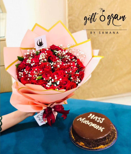 Cake & Bouquet Combo Package