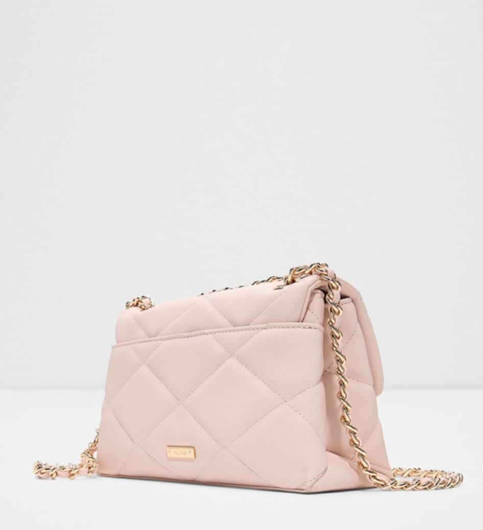 Blush Pink Quilted Chain Handbag (Aldo)