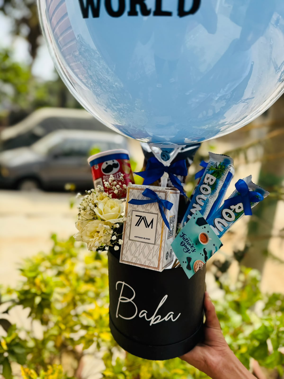 Customized Balloon Box Gift for Dad