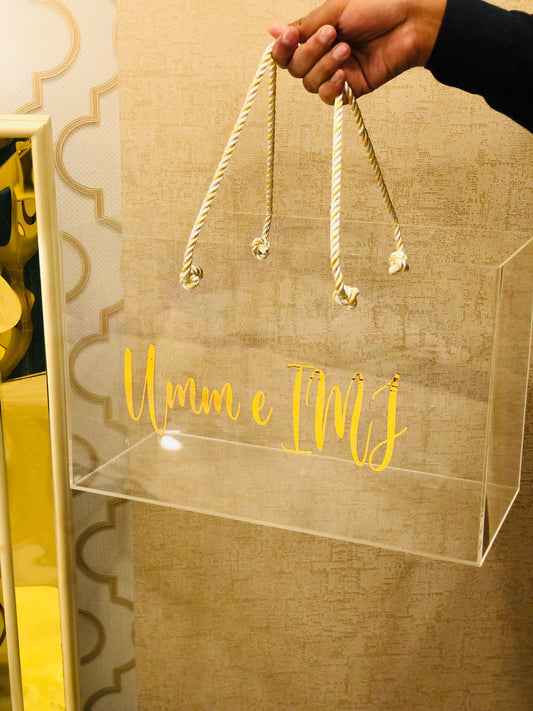 Premium Clear Acrylic Gift Bag