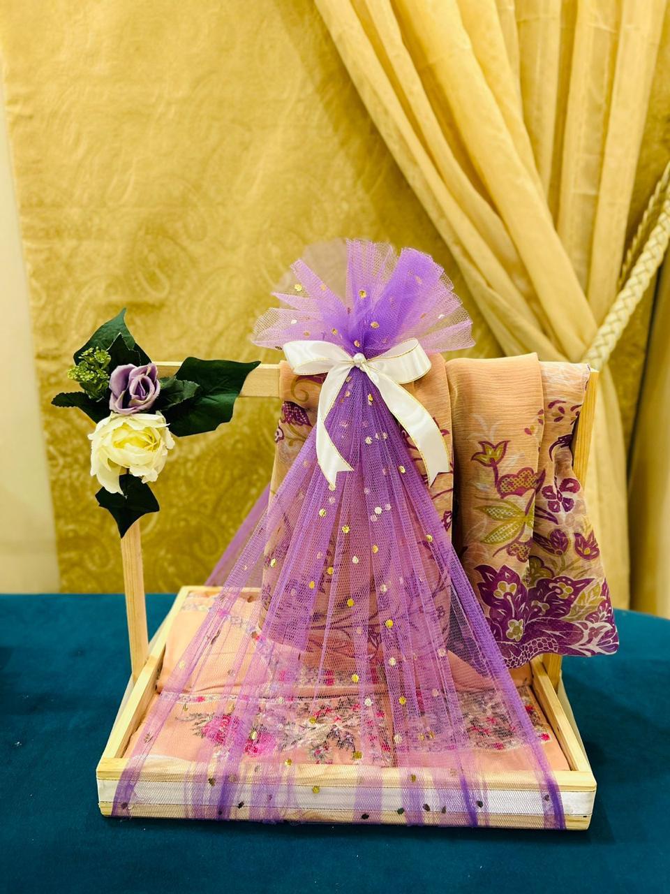Premium Wooden Gift Cart 14×14 Inches