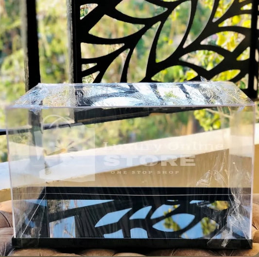 Premium Large Clear Acrylic Gift Box (Empty)