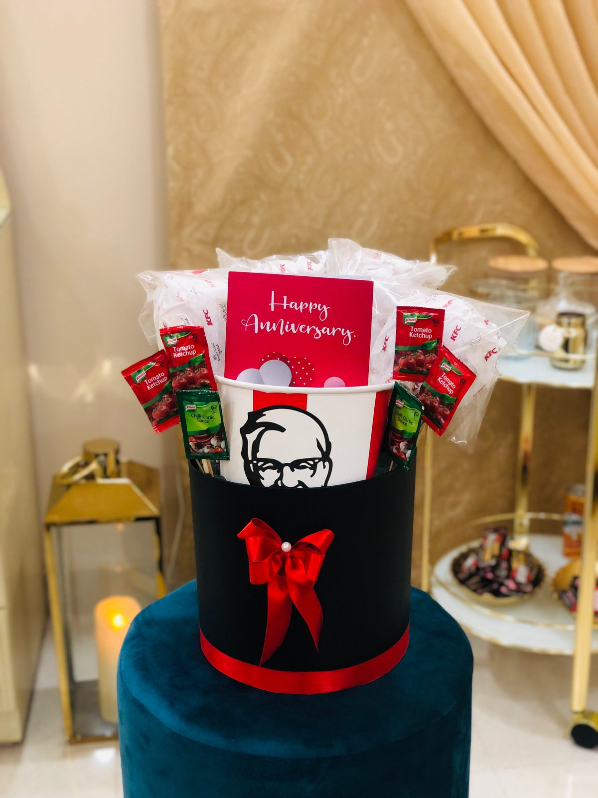 KFC Bucket Gift Hamper with Anniversary Card