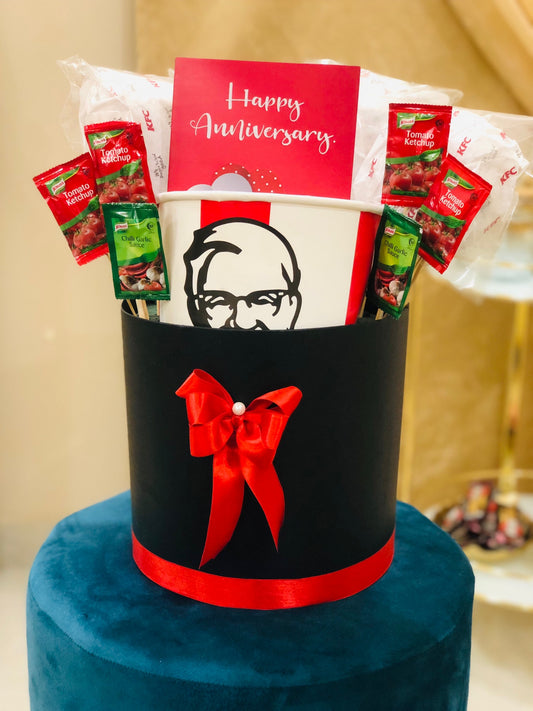 KFC Bucket Gift Hamper with Anniversary Card