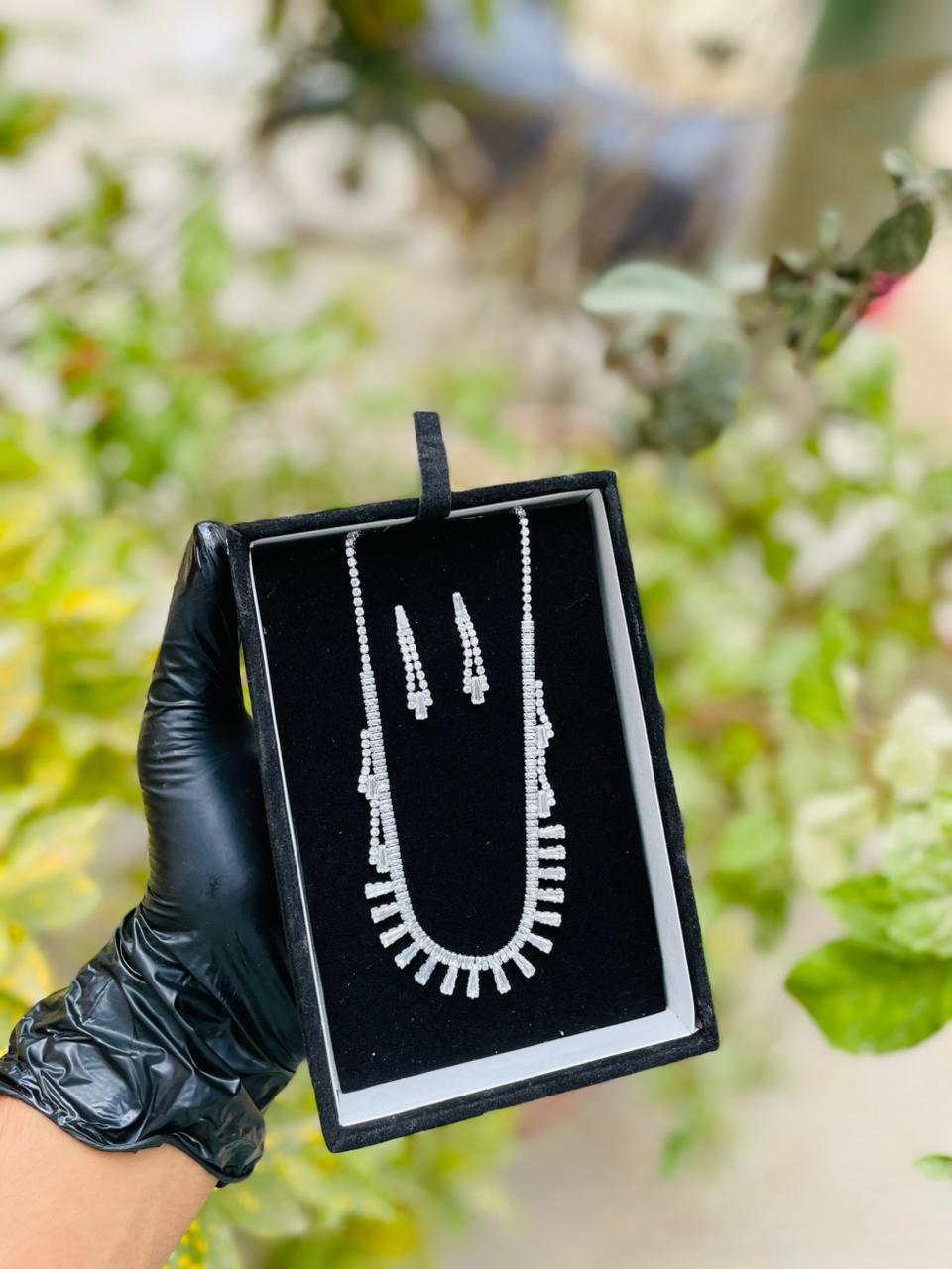 MAX Crystal Necklace & Earrings Set for Women