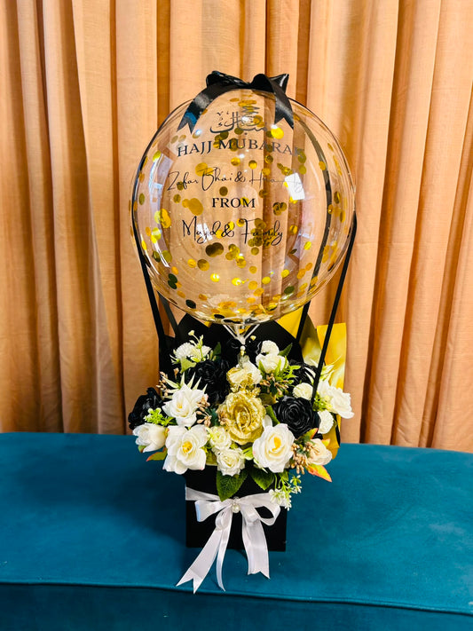 Hajj Mubarak Hot Air Balloon Box