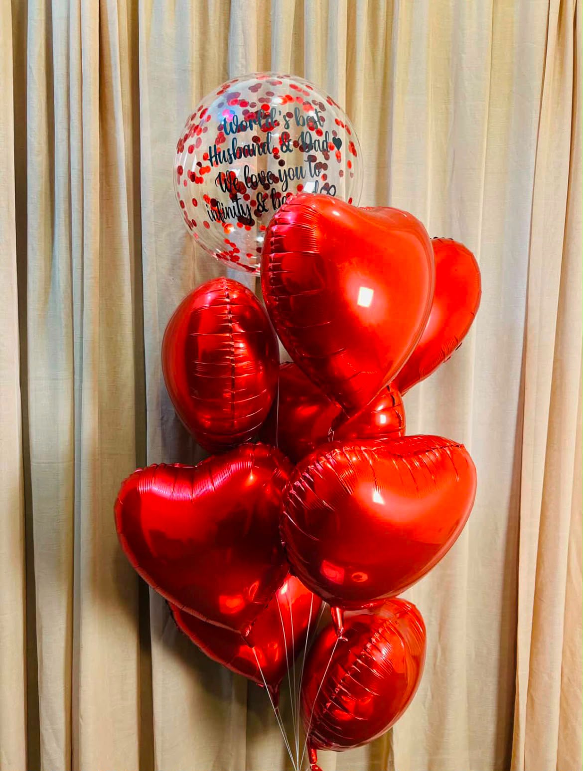 Personalized Love Balloon Bouquet
