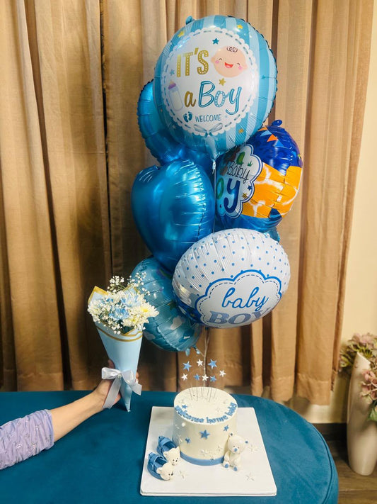 Welcome Baby Boy Celebration Gift Set