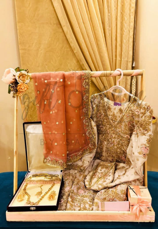 Wooden Cart Wedding Gift Packaging (For Bride)