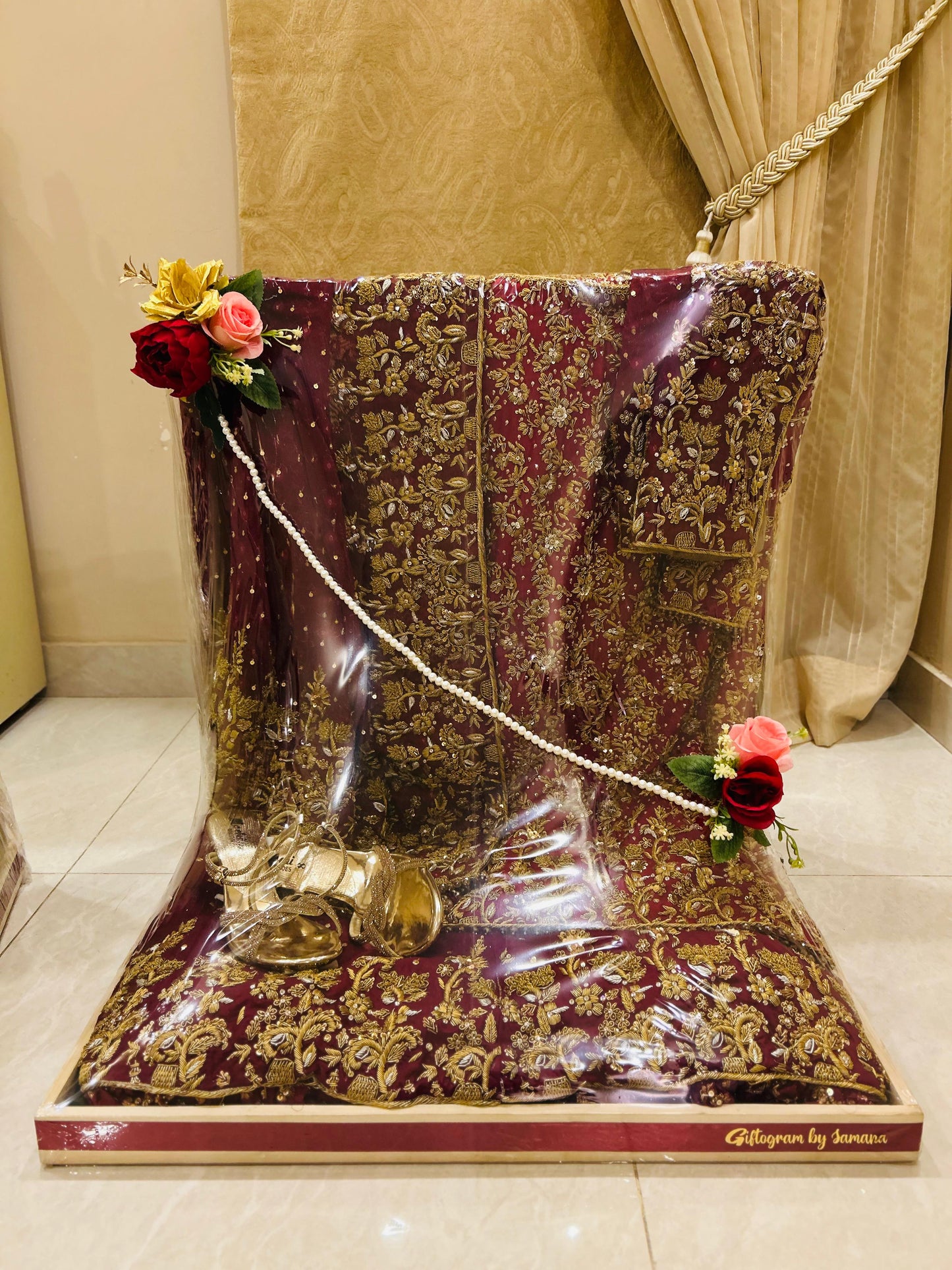 Wooden Cart Wedding Gift Packaging (For Bride)