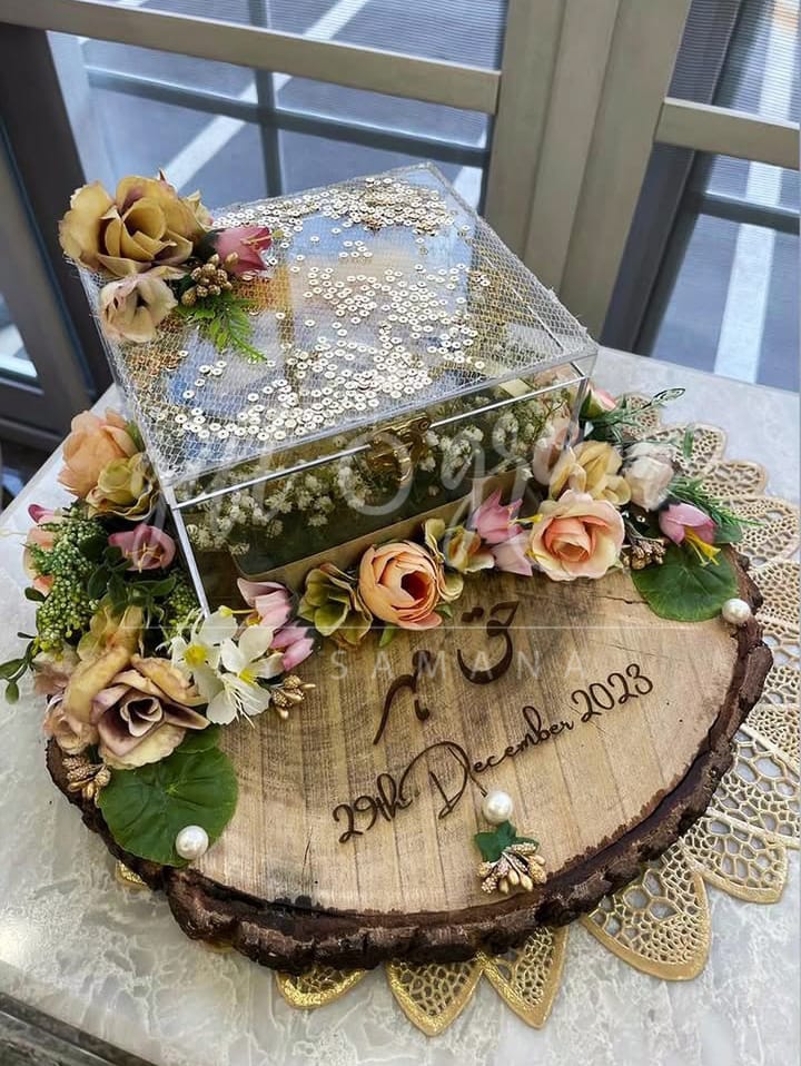 Wooden Base Acrylic Gift Box