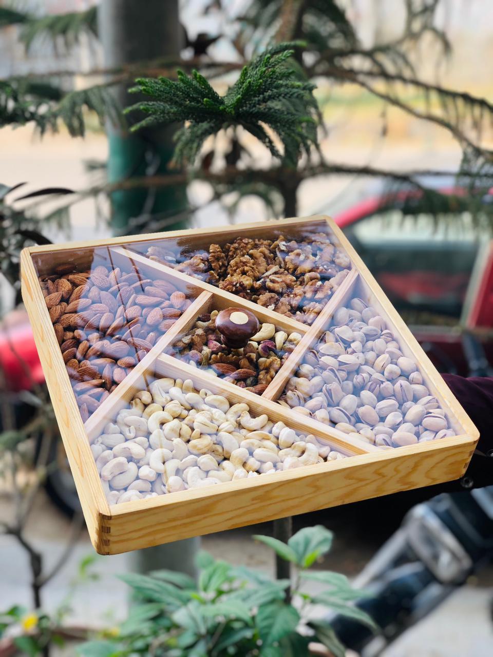 Luxury Wooden Dry Fruit Tray