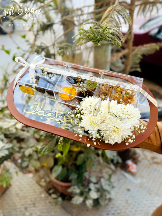 Elegant Eid Mubarak Tray